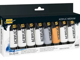 SOLO GOYA Acrylic Medium 20 ml Tuben 8er Set