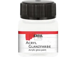 KREUL Acryl Glanzfarbe Weiss 20 ml