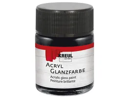 KREUL Acryl Glanzfarbe Schwarz 50 ml