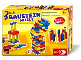 Noris Spiele 3 bunte Bausteinspiele