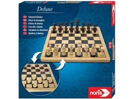 Noris Spiele Deluxe Holz Schach Dame