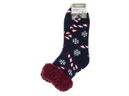 Damen XMAS ABS Homesocken Candystick