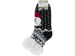 Damen XMAS ABS Homesocken Eisbaer