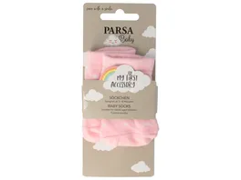 PARSA Beauty Baby Soeckchen rosa mit weissen Punkten