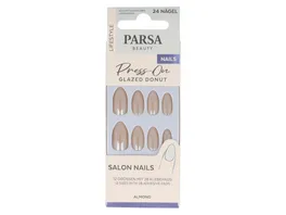 PARSA Beauty Press On Glazed Donut Salon Nails