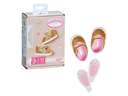 Baby Annabell Goldene Schuhe mit Einlegesohlen 43cm