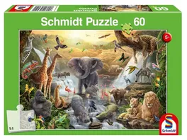 Schmidt Spiele Tiere in Afrika 60 Teile Kinderpuzzle