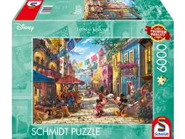 Schmidt Spiele Thomas Kinkade Studios Disney Dreams Collection Mickey und Minnie in Mexico 6 000 Teile Puzzle