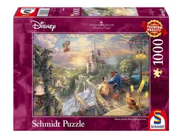 Schmidt Spiele Erwachsenenpuzzle Thomas Kinkade Disney Die Schoene und das Biest 1000 Teile