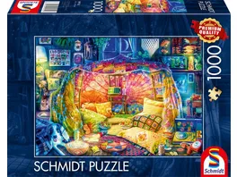 Schmidt Spiele Erwachsenenpuzzle Gemuetliche Hoehle 1 000 Teile Puzzle