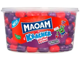 Maoam Kaubonbon Dragees Kracher Wild Red Berries Runddose