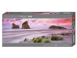 Heye Panoramapuzzle 1000 Teile Alexander von Humboldt Wharariki Beach