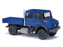 BUSCH 51082 1 87 Mercedes Benz Unimog U 5023 Doppelkabine Blau