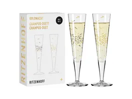 RITZENHOFF Champagnerglas Goldnacht Set 2 tlg