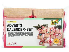 folia Adventskalender Set Juteoptik