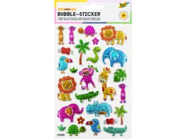 folia Bubble Sticker SAFARI 14x21cm