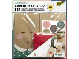 folia Adventskalender Set RED NOSE REINDEER 216 teilig