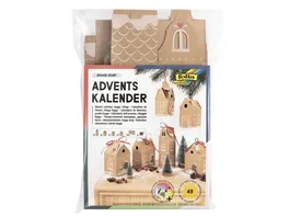 folia Adventskalender Set HYGGE DORF 49 teilig