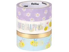 folia Washi Tape 4er Set Bees