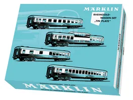 Maerklin 40851 H0 Rheingoldwagen Set Tin Plate