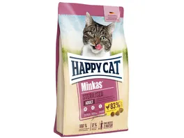 Happy Cat Katzentrockenfutter Minkas Sterilised Gefluegel
