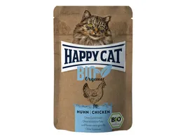 Happy Cat Katzennassfutter Bio Pouch Huhn