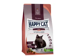 Happy Cat Katzentrockenfutter Sterilised Adult Atlantik Lachs