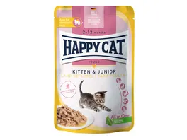 Happy Cat Katzennassfutter Kitten Junior Land Gefluegel