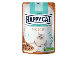 Happy Cat Katzennassfutter Care Adult Haut Fell
