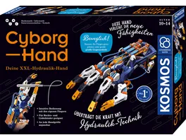 KOSMOS Experimentierkasten Cyborg Hand Deine XXL Hydraulik Hand