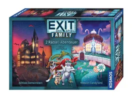 KOSMOS EXIT Das Spiel Family Schloss Gemeinstein Mission Candyland