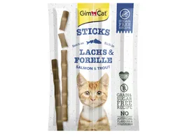 GimCat Katzensnack Sticks Lachs Forelle