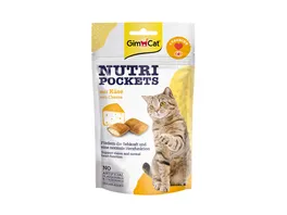 GimCat Nutri Pockets Katzensnack Kaese Taurin
