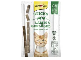 GimCat KatzensnackSticks Lamm Gefluegel