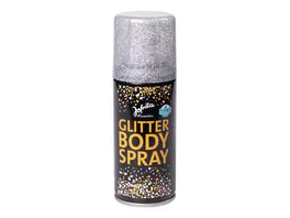 Glitter Bodyspray Microplastic free silber