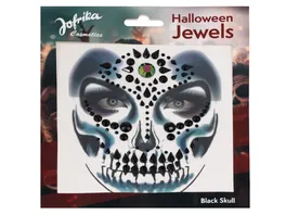 PartyxPeople Halloween Jewels Black Skull