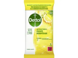 Dettol Feuchte Bodentuecher Zitrone Limette