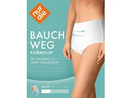 NUR DIE Damen Formslip Cotton aus Baumwolle mit Shaping Effekt