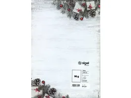 sigel Inkjet Weihnachtsbriefpapier A4 Scandina DP267