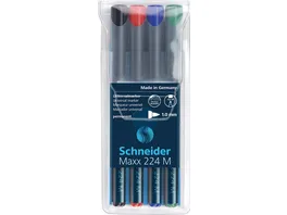 Schneider Universalmarker permanent Maxx 224 M 4er Etui