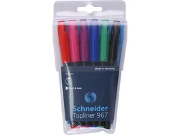 Schneider Fineliner 967 6er Etui