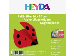 HEYDA Faltblaetter 10x10cm 100 Blatt