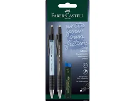 FABER CASTELL Druckbleistift Grip Matic 1377 2x 12 Minen 0 7mm B