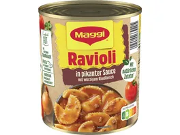 Maggi Ravioli in pikanter Sauce