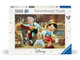 Ravensburger Puzzle 12000108 Pinocchio 1000 Teile Disney Puzzle fuer Erwachsene und Kinder ab 14 Jahren