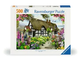 Ravensburger Puzzle 12000199 Vertraeumtes Cottage 500 Teile Puzzle fuer Erwachsene und Kinder ab 10 Jahren