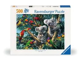 Ravensburger Puzzle 12000206 Koalas im Baum 500 Teile Puzzle fuer Erwachsene und Kinder ab 10 Jahren Puzzle mit Tier Motiv