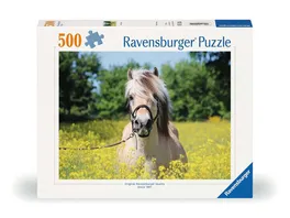 Ravensburger Puzzle 12000210 Pferd im Rapsfeld 500 Teile Puzzle fuer Erwachsene und Kinder ab 10 Jahren Pferde Puzzle