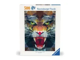 Ravensburger Puzzle 12000239 Loewe aus Polygonen 500 Teile