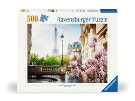 Ravensburger Puzzle 12000366 Fruehling in Paris 500 Teile Puzzle fuer Erwachsene und Kinder ab 12 Jahren